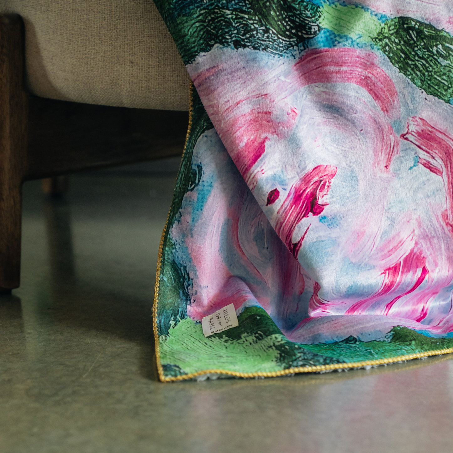 MANTA FLORAL ESTAMPADA