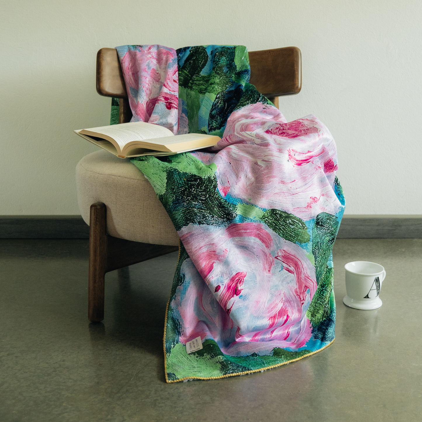 MANTA FLORAL ESTAMPADA